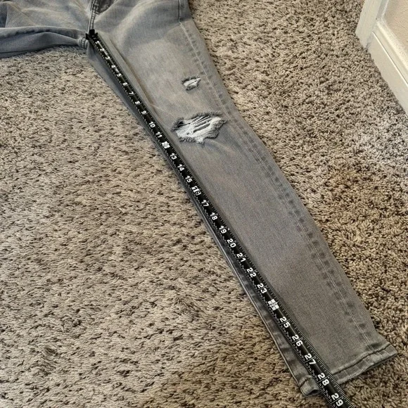 American Eagle Womens 6 Super High Rise Jeggings Distressed Next Level Stretch - Picture 12 of 14